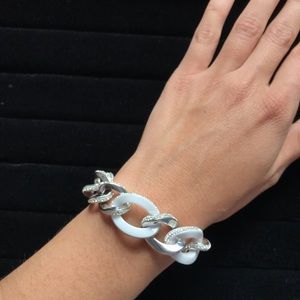 Swarovski White Chain Bracelet